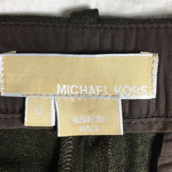 MIchael  KORS. Green Pants . Made in ITAlY. Size 6 - Picture 6 of 8